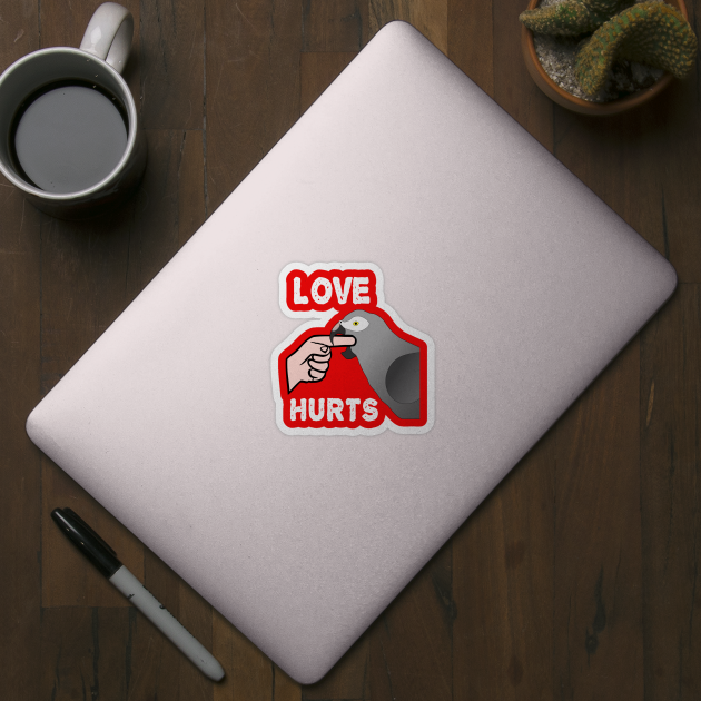 Love Hurts Timneh African Grey Parrot Biting by Einstein Parrot